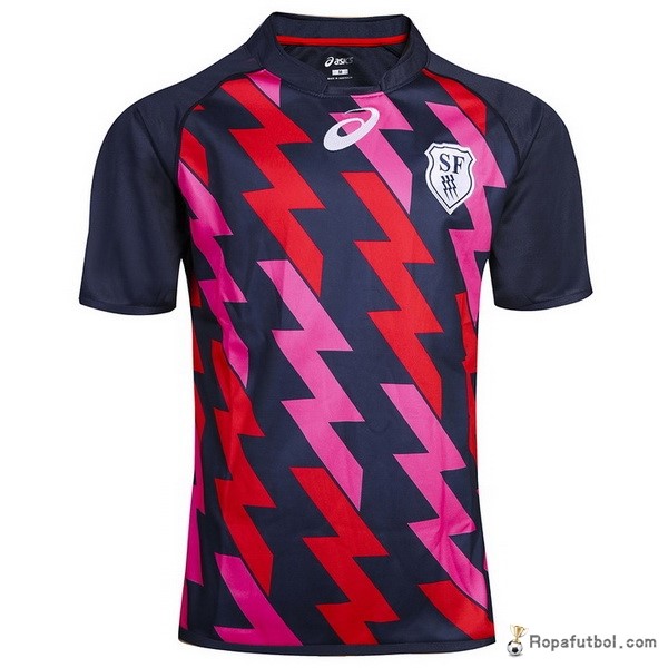 Camiseta Rugby Stade Français Paris Replica Primera Ropa 2017 Azul